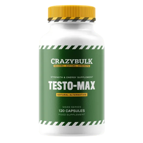 Test-Max testosterone booster bottle
